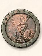 Munt Groot Brittanië 2 pence 1797 cartwheel George III, Timbres & Monnaies, Monnaies | Europe | Monnaies non-euro, Enlèvement ou Envoi