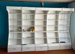 Vitrinekast 5 segmenten verlichting met tl armaturen, Ophalen, Gebruikt