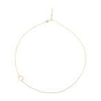 Collier cercle ouvert en argent plaqué or, Bijoux, Sacs & Beauté, Enlèvement ou Envoi, Neuf, Or, Argent