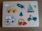 Houten inlegpuzzel met geluiden voertuigen, Kinderen en Baby's, Speelgoed | Houten speelgoed, Ophalen
