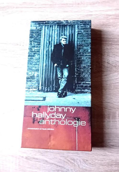Johnny Hallyday „Anthology” boxset met 3 dubbele cd's, Cd's en Dvd's, Cd's | Rock, Zo goed als nieuw, Rock-'n-Roll, Verzenden