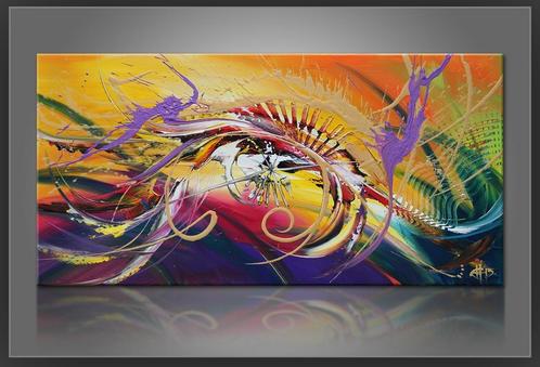 " Magix " prachtig Acrylschilderij van Gia Hung, Antiek en Kunst, Kunst | Schilderijen | Abstract, Ophalen of Verzenden