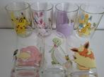 Nintendo glazen 7 verschillende pokemon glaasjes oa. Pikachu, Ophalen of Verzenden, Nieuw, Waterglas