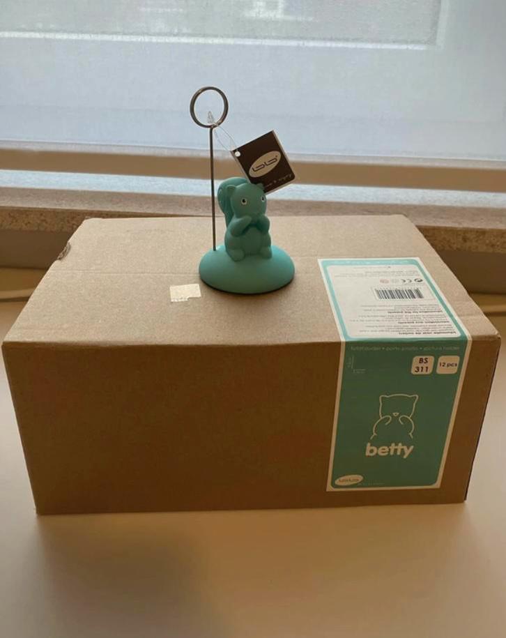 Fotohouders eekhoorn turquoise nieuw, Kinderen en Baby's, Kraamcadeaus en Geboorteborden, Nieuw, Ophalen of Verzenden