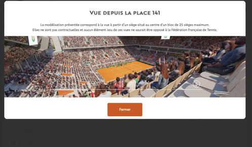 4 places roland garros cat 2 demi-finale 1 le 6 juin 2025, Tickets en Kaartjes, Sport | Tennis, Juni