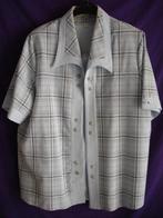 Uniek ensemble bestaande uit bloes en geruite vest., Enlèvement ou Envoi, Porté, Taille 46/48 (XL) ou plus grande, Gris