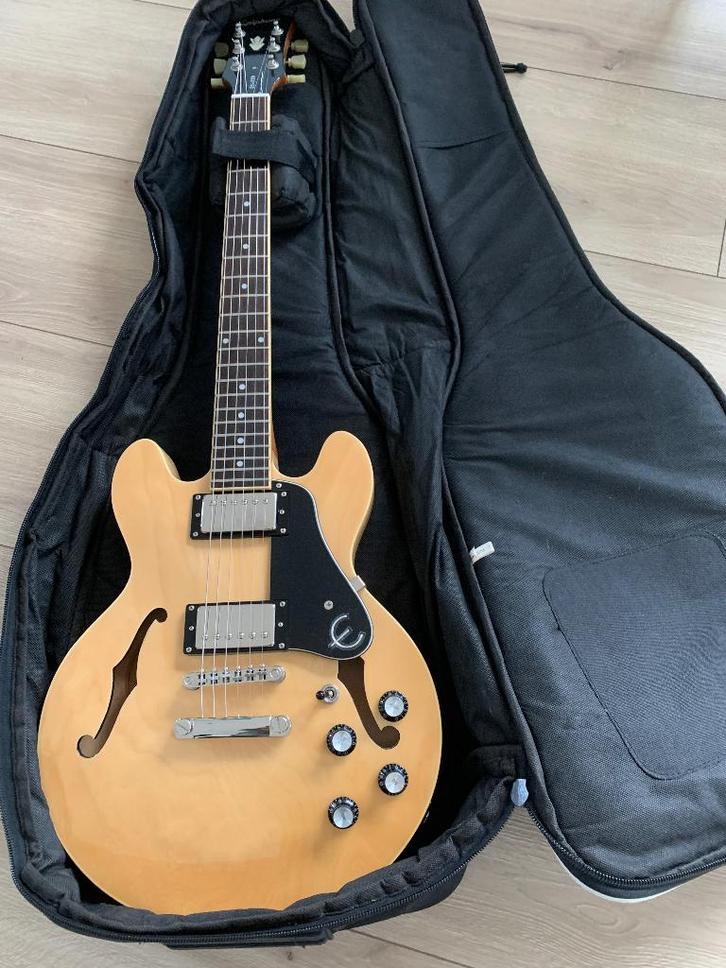 Epiphone ES-339 gitaar incl hoes, Muziek en Instrumenten, Snaarinstrumenten | Gitaren | Elektrisch, Zo goed als nieuw, Hollow body