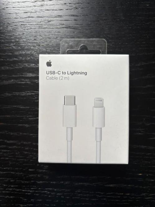 Apple USB-c to Lightning cable 2m, Telecommunicatie, Mobiele telefoons | Telefoon-opladers, Nieuw, Ophalen of Verzenden