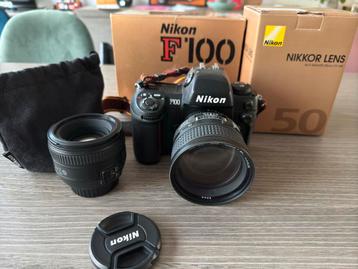 Nikon f100 + lenzen beschikbaar voor biedingen