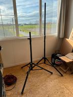 2x luidspreker statief in tas, Ophalen, Zo goed als nieuw