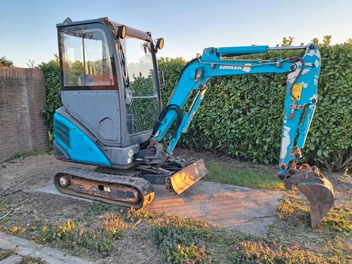 Minigraver Hitachi AX-18 / Airman / Graafmachine / Minikraan, Zakelijke goederen, Machines en Bouw | Kranen en Graafmachines, Ophalen