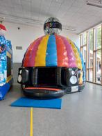 Disco springkasteel te huur met partylights en muziekbox, Ophalen of Verzenden, Zo goed als nieuw