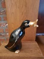 Glanzend zwart porseleinen beeldje eend., Verzamelen, Ophalen