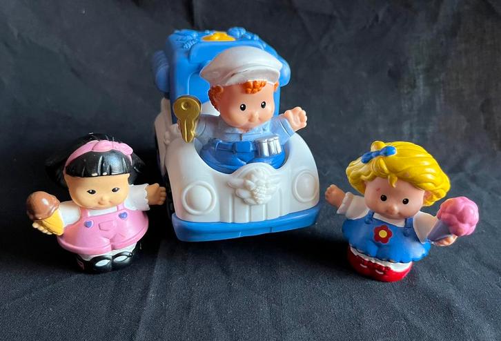 Fisher Price |Little People |2003 | ijskar |crèmekar | ijsje, Kinderen en Baby's, Speelgoed | Fisher-Price, Gebruikt, Ophalen of Verzenden