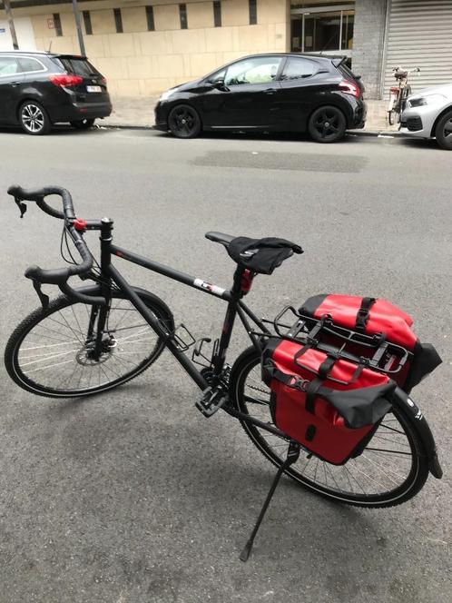 Toer-/trekkingfiets met stalen frame, Fietsen en Brommers, Fietsen | Heren | Herenfietsen, Gebruikt, Overige merken, 53 tot 57 cm