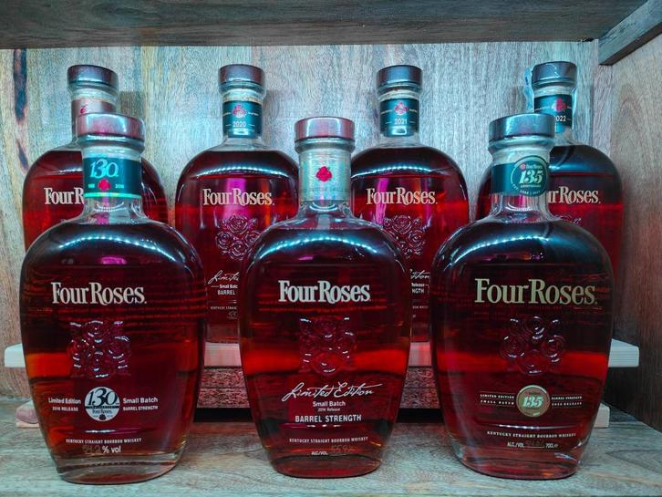 Four Roses Collectie Limited Edition Small Batch (7 Flessen), Verzamelen, Wijnen, Nieuw, Overige typen, Overige gebieden, Vol