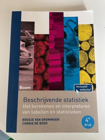 Boek Toegepaste Psych. 1ste jaar -beschrijvende statistiek beschikbaar voor biedingen