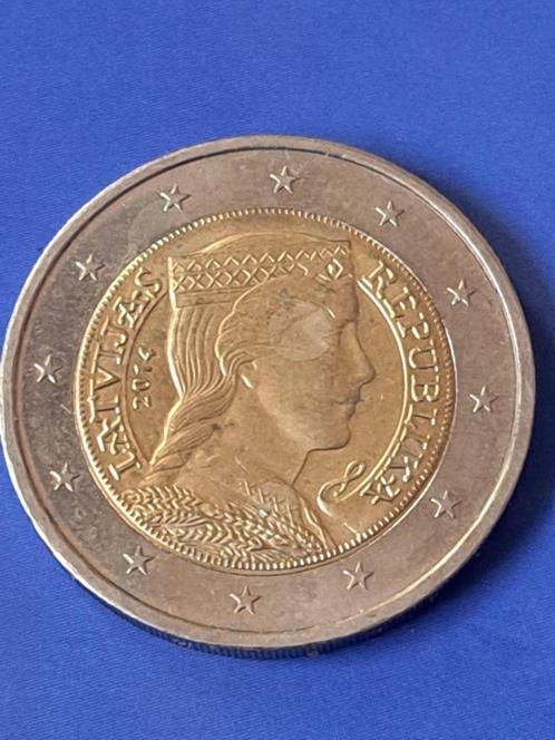 2014 Letland 2 euro, Postzegels en Munten, Munten | Europa | Euromunten, Losse munt, 2 euro, Overige landen, Verzenden