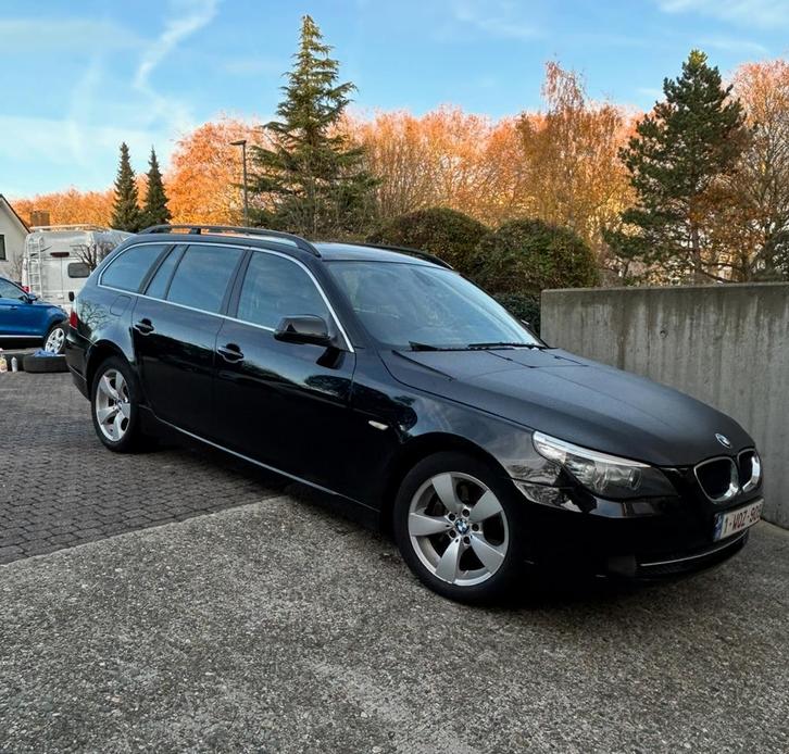BMW520D break euro 5, Auto's, BMW, Particulier, Radio, Diesel, Euro 5, Break, Automaat, Zwart, Leder, Ophalen
