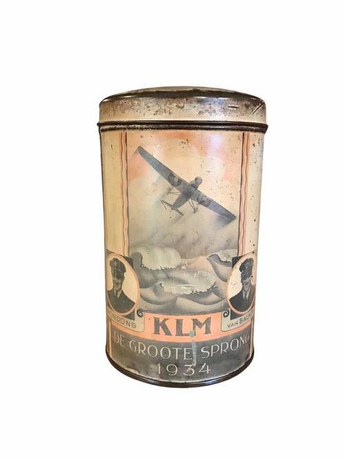 KLM, Collections, Boîte en métal, Comme neuf, Biscotte, Autres marques, Enlèvement ou Envoi