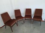 Set van 4 stoelen uit de jaren 50-60, Huis en Inrichting, Stoelen, Zo goed als nieuw, Ophalen