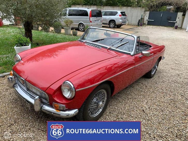 MG MGB Cabriolet | 1966 | Route 66 Auctions, Auto's, Oldtimers, Bedrijf, Te koop, MG, Benzine, Overige carrosserie, Handgeschakeld