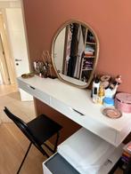 Étagère / coiffeuse + chaise haute ikea, Ophalen, Zo goed als nieuw