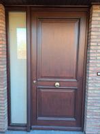 Porte en bois avec fenêtre latérale, Bricolage & Construction, Porte extérieure, Enlèvement, Utilisé, 120 cm ou plus