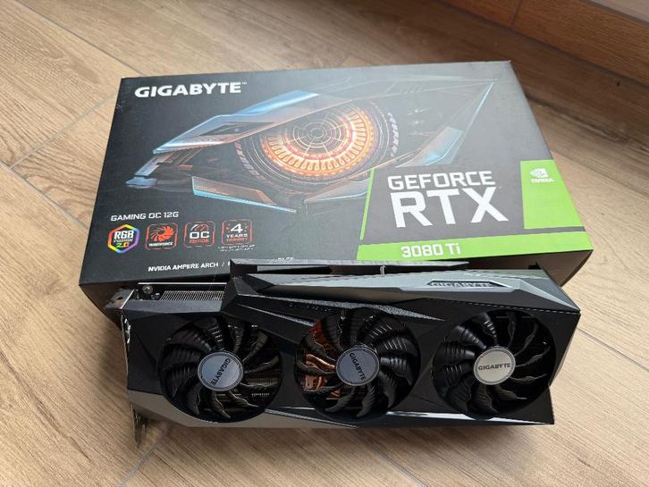 Gigabyte RTX 3080 TI OC 12 Gb, Computers en Software, Videokaarten, Zo goed als nieuw, Nvidia, PCI-Express 4.0, GDDR6, HDMI, DisplayPort