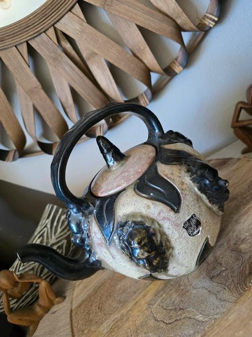 Hublet theepot van steengoed, Antiek en Kunst, Antiek | Keramiek en Aardewerk, Ophalen of Verzenden