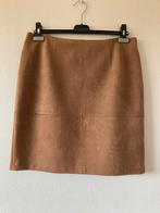 Bruine rok in daim (gevoerd), Comma, maat 40 L=50 cm, Maat 38/40 (M), Bruin, Zo goed als nieuw, Comma