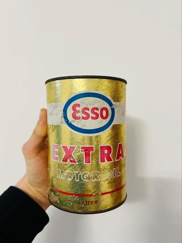 Bidon d’huile Olieblik olie blik oil can Esso extra vintage  beschikbaar voor biedingen