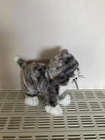 Knuffel grijze poes H=22 cm prima staat, Kinderen en Baby's, Ophalen of Verzenden, Zo goed als nieuw, Poes