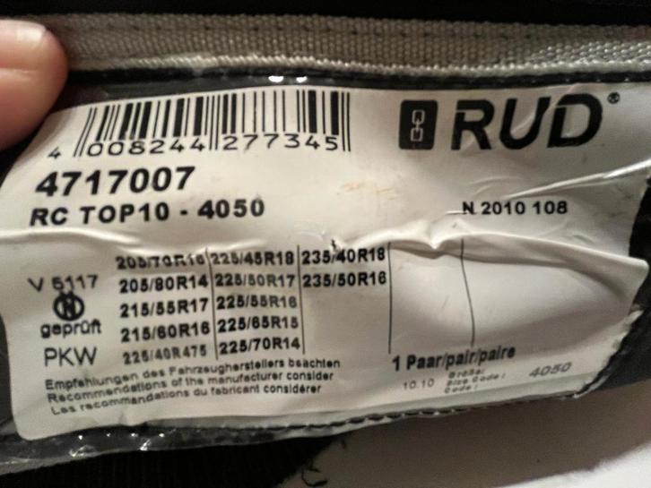 Sneeuwkettingen RUD RC Top 10 4050, Autos : Divers, Chaînes, Comme neuf, Enlèvement