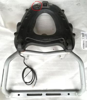 Moto Top Case montageplaat en rek voor Givi Maxia