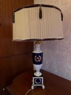 Lampe style Empire–Porcelaine bleu cobalt, dorures“Napoléon”, Ophalen