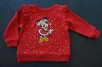 Disney sweater minnie mouse in kerstpak rood maat 80, Kinderen en Baby's, Babykleding | Maat 80, Ophalen of Verzenden, Zo goed als nieuw