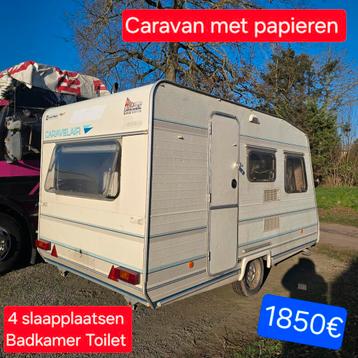 Caravan caravalair met papieren Badkamer wc werfkeet camping