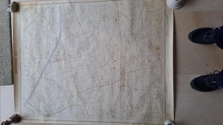 Oude kaarten groot Brugge & Damme, Antiek en Kunst, Kunst | Tekeningen en Fotografie, Ophalen