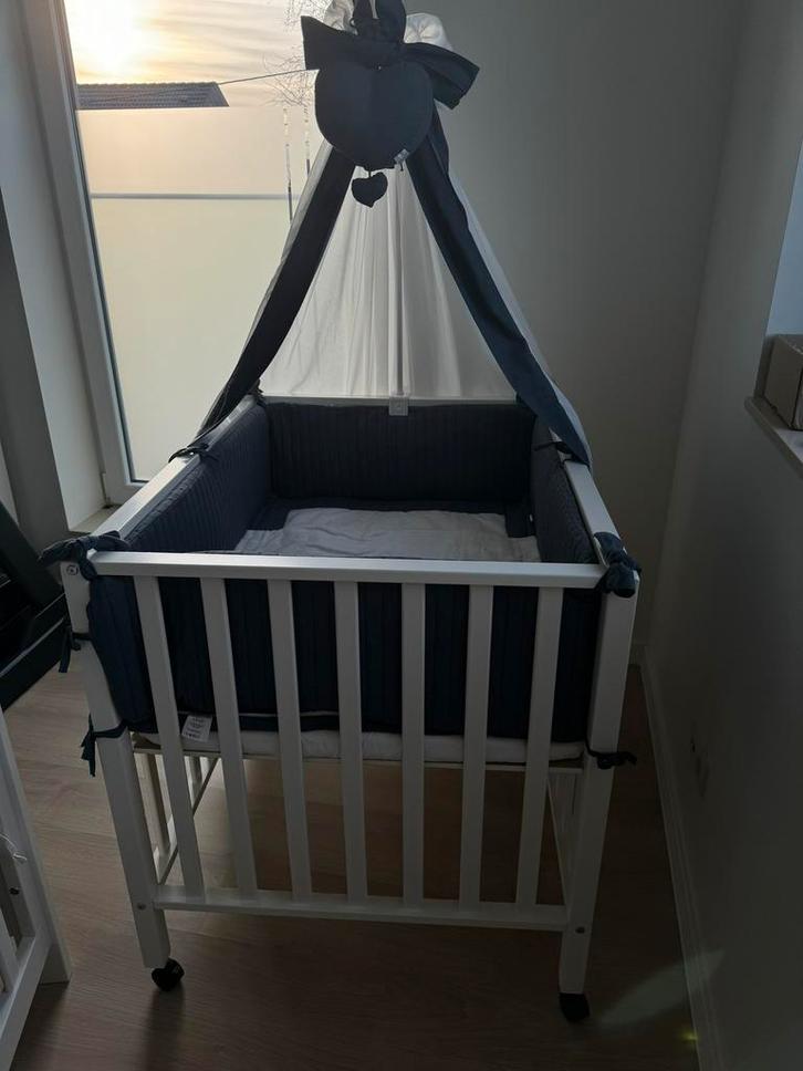 Quax park incl volledige bekleding, Kinderen en Baby's, Babyparken, Zo goed als nieuw, Rechthoekig, In hoogte verstelbaar, Wieltjes