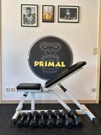 Verstelbare krachtbank + dumbell sets (3,5,7,9kg), Sport en Fitness, Ophalen, Gebruikt, Dumbbell
