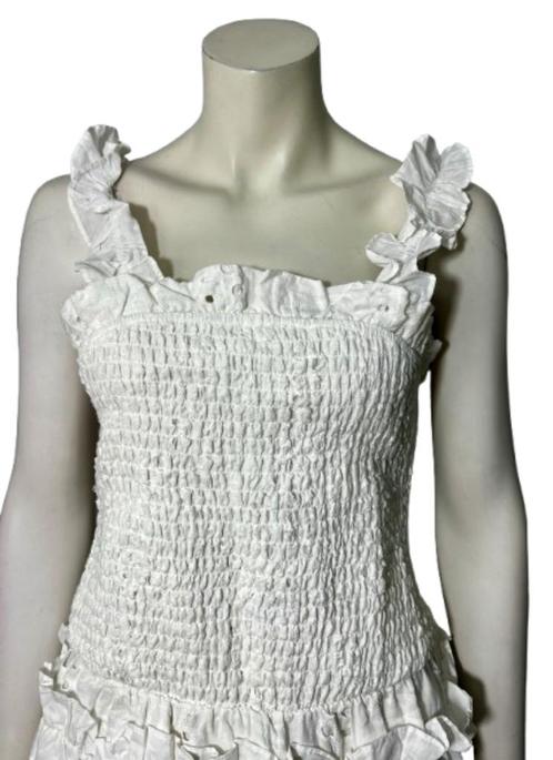 DANITY jurk - L -  Nieuw / Outlet, Kleding | Dames, Jurken, Nieuw, Maat 38/40 (M), Wit, Knielengte, Verzenden