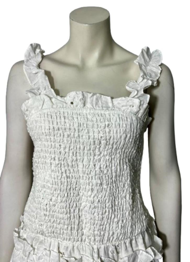 DANITY jurk - L -  Nieuw / Outlet, Kleding | Dames, Jurken, Nieuw, Maat 38/40 (M), Wit, Knielengte, Verzenden