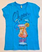 T-shirt bleu clair de Benetton (taille XS/4-5 ans), Enlèvement ou Envoi, Chemise ou À manches longues, Comme neuf, Benetton