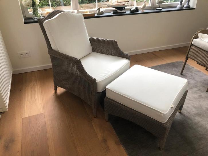 Fauteuil "Vincent Sheppard" et son repose-pieds, Maison & Meubles, Canapés | Repose-pieds & Poufs, Comme neuf, Enlèvement