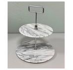 Étagère élégante en marbre vintage à 2 niveaux 30 x 26 cm, Maison & Meubles, Accessoires pour la Maison | Étagères, Enlèvement ou Envoi