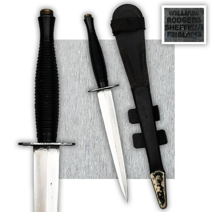 🚨DOLK 1940-60 VOOR COMMANDO WILLIAM RODGERS SHEFFIELD, Verzamelen, Militaria | Algemeen, Luchtmacht, Mes of Dolk, Verzenden