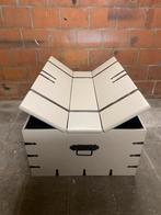 Landelijke Teakhout Salontafelkist met opbergruimte, Huis en Inrichting, Tafels | Salontafels, Ophalen, Zo goed als nieuw, Teakhout