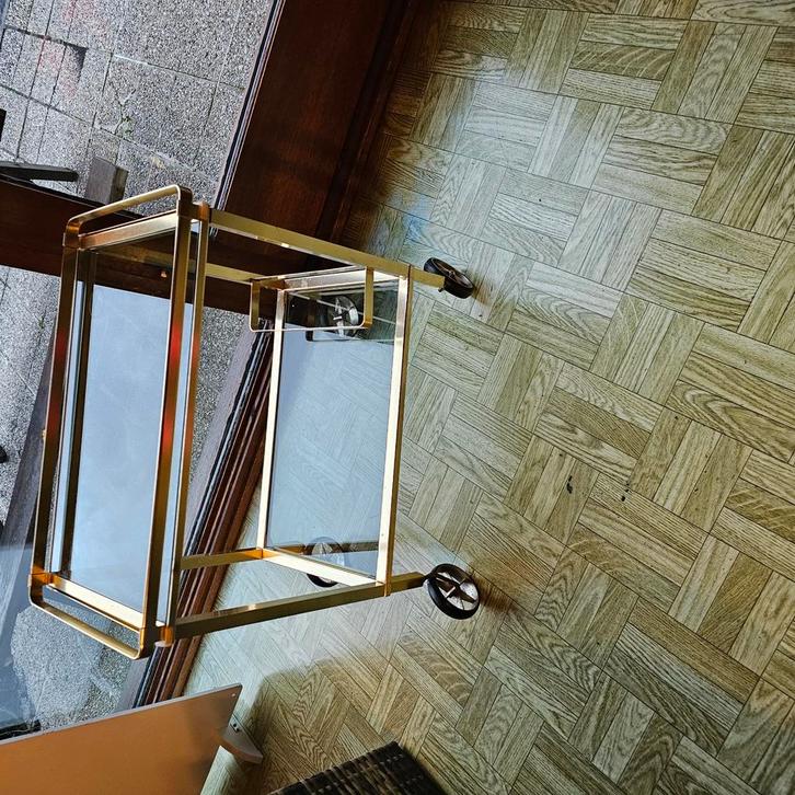 Mid-century serveerwagen., Antiek en Kunst, Antiek | Woonaccessoires, Ophalen