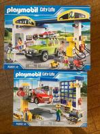 playmobil city life tankstation 70201+garage  70202, Kinderen en Baby's, Speelgoed | Playmobil, Ophalen, Zo goed als nieuw, Complete set